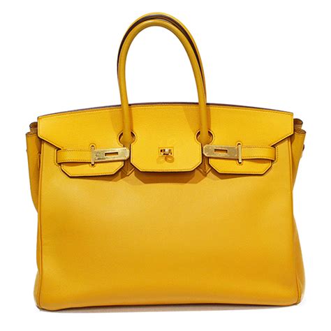 hermes handbags yellow.